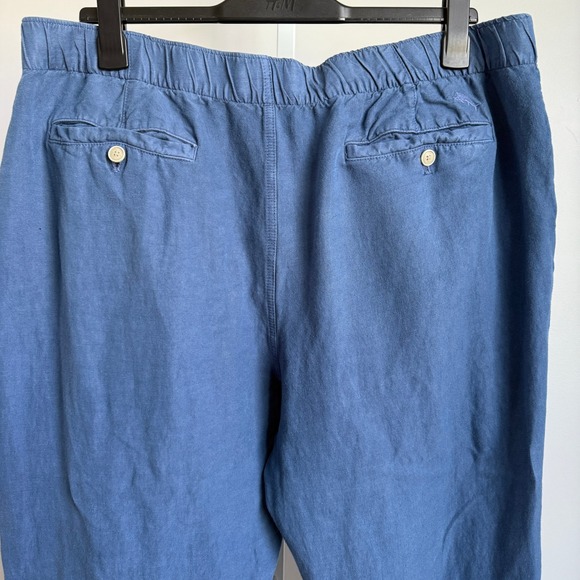 Tommy Bahama XXL Linen Island Washed Blue Casual Pants - Picture 8 of 10